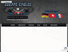Tablet Screenshot of escapeeagles.com